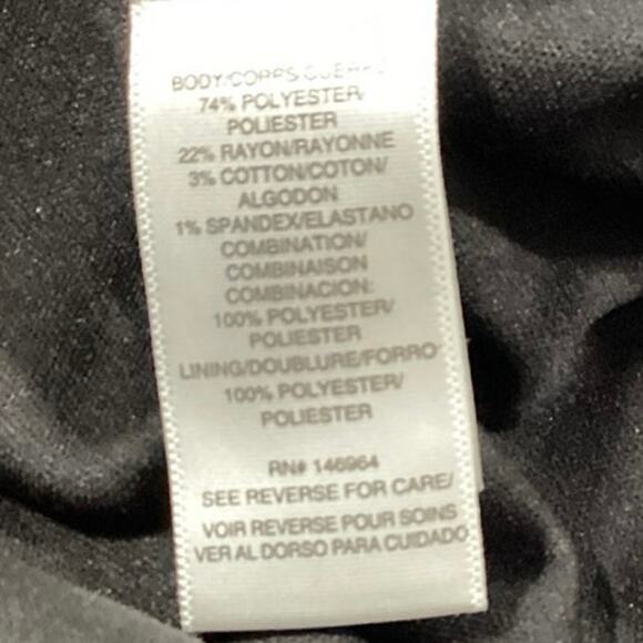 Julia Jordan Black Multicolor Tweed Bow Tie Pinafore Sleeves Mini Shirt Dress 8 - Picture 8 of 8